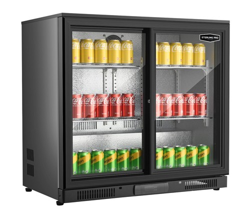 Sliding door beer fridge - beer,