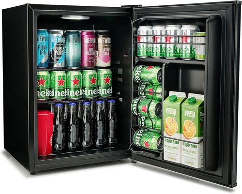 Quiet led beer drinks fridge - led, &