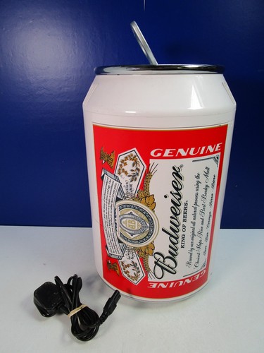 Working budweiser beer can - beer,